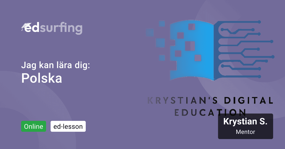 Learn Polska with Krystian S. - edsurfing