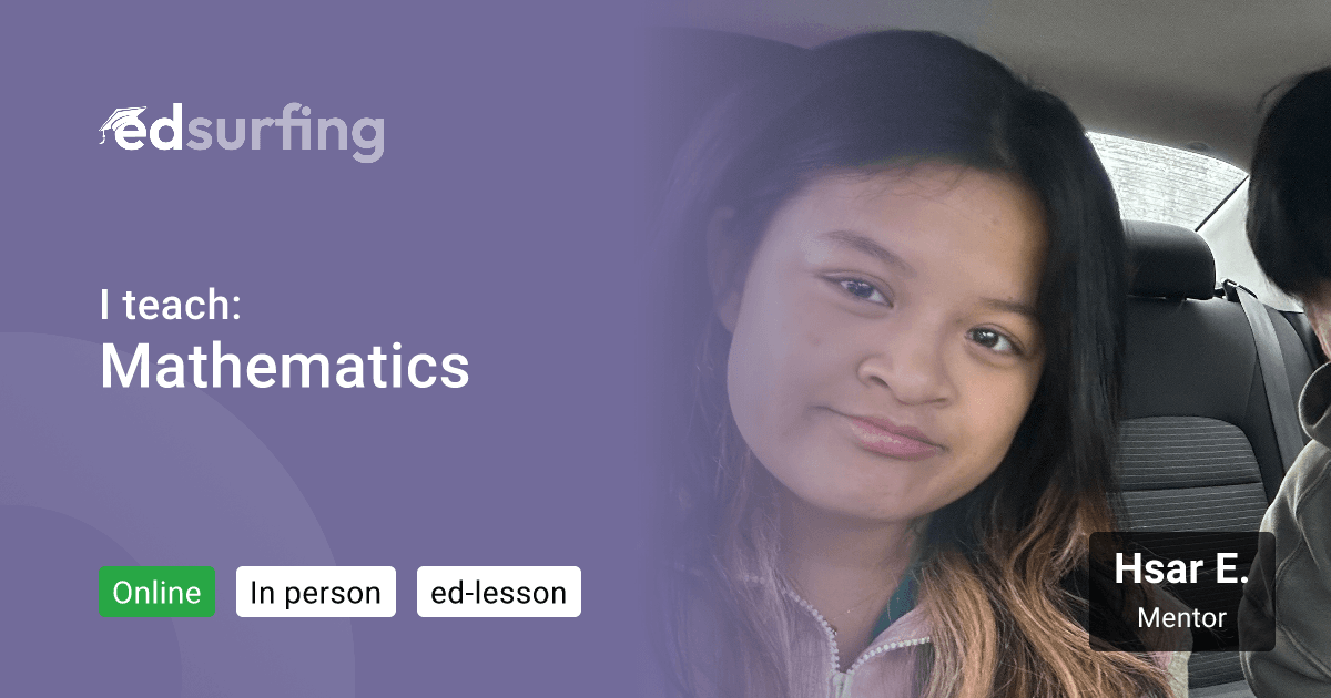 Learn Mathematics with Hsar E. - edsurfing